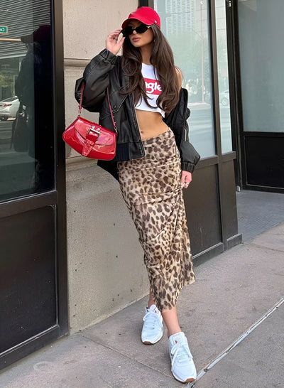 Celine • Leopard Luxe Bodycon Maxi